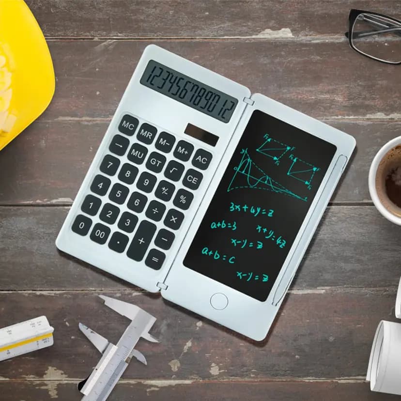 promosyon hesap makinesi kapağı açık hali