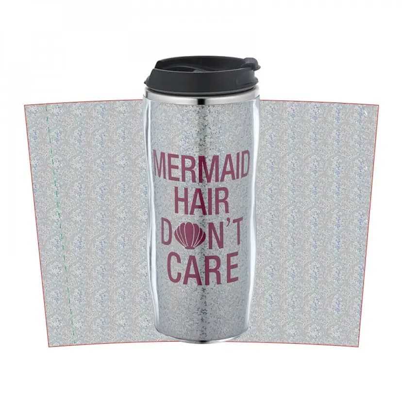 Mermaid yazılı, gümüş renkli, metal promosyon termos bardak. - Promosyonbank - görsel 2