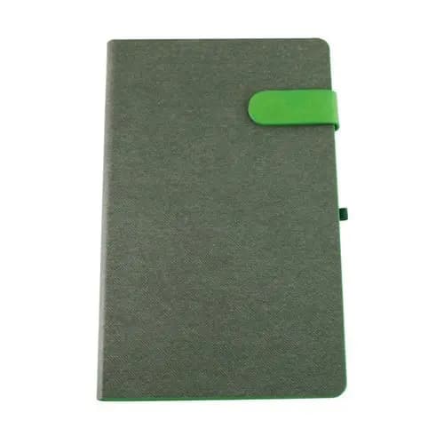 Logolu termo deri kapaklı 13x21 cm not defteri, 112 yaprak ivory kağıt ile not alma için ideal çözüm - görsel 7