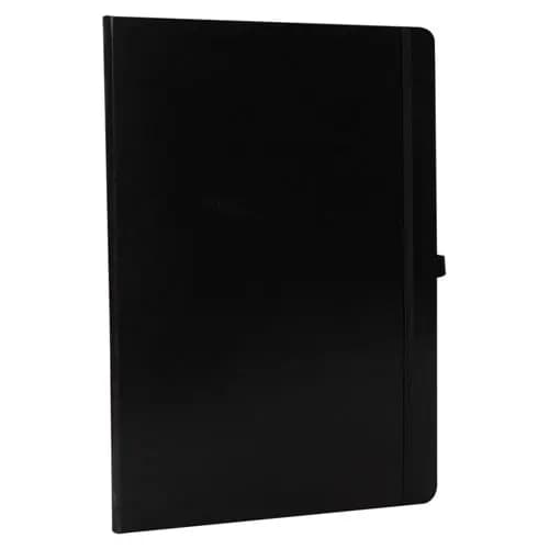 A4 ebatında cilt bezli çizgili defter, metal perçinli ciltleme ile dayanıklılık sunar - görsel 2