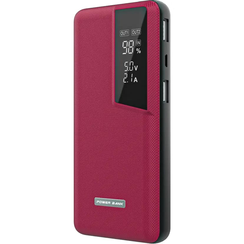 13.000 mAh kapasiteli, 2 x 2A USB-A çıkışlı ve LCD ekranlı promosyon powerbank - görsel 4