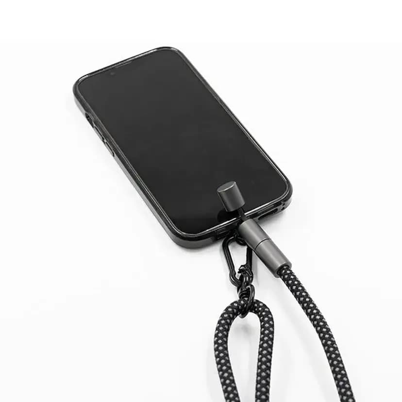 Siyah ipli, metal detaylı şık promosyon ürünleri lanyard. - Promosyonbank - görsel 2