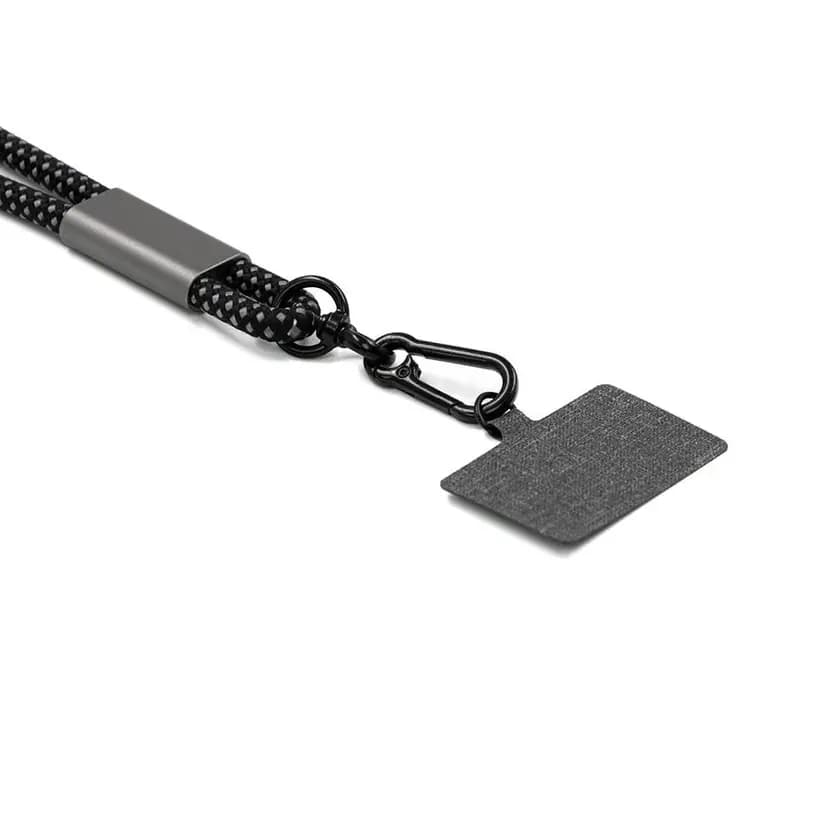Siyah ipli, metal detaylı şık promosyon ürünleri lanyard. - Promosyonbank - görsel 3