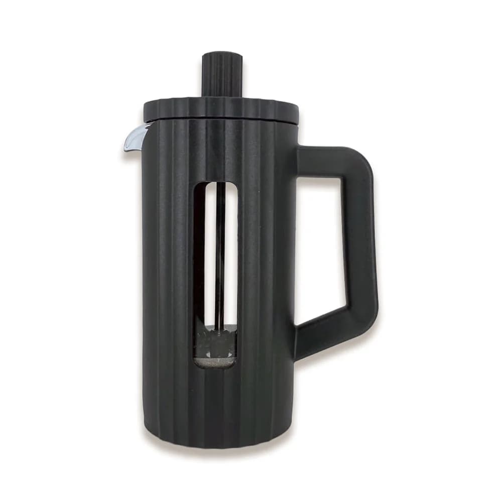 Promosyon siyah French Press, piston mekanizması ve yan kulp