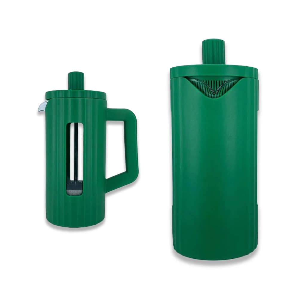 Promosyon siyah French Press, piston mekanizması ve yan kulp