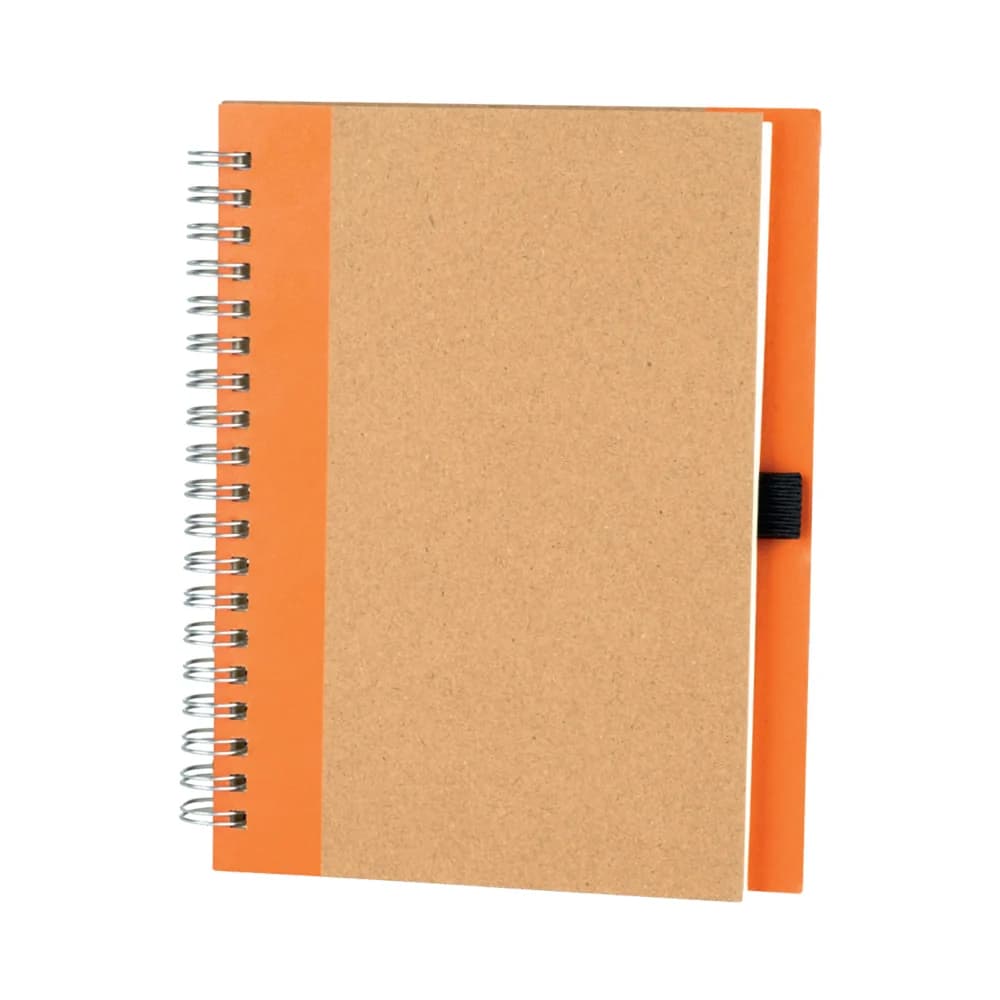 Promosyon kraft spiralli defter, mukavva kapak ve ivory iç kağıt