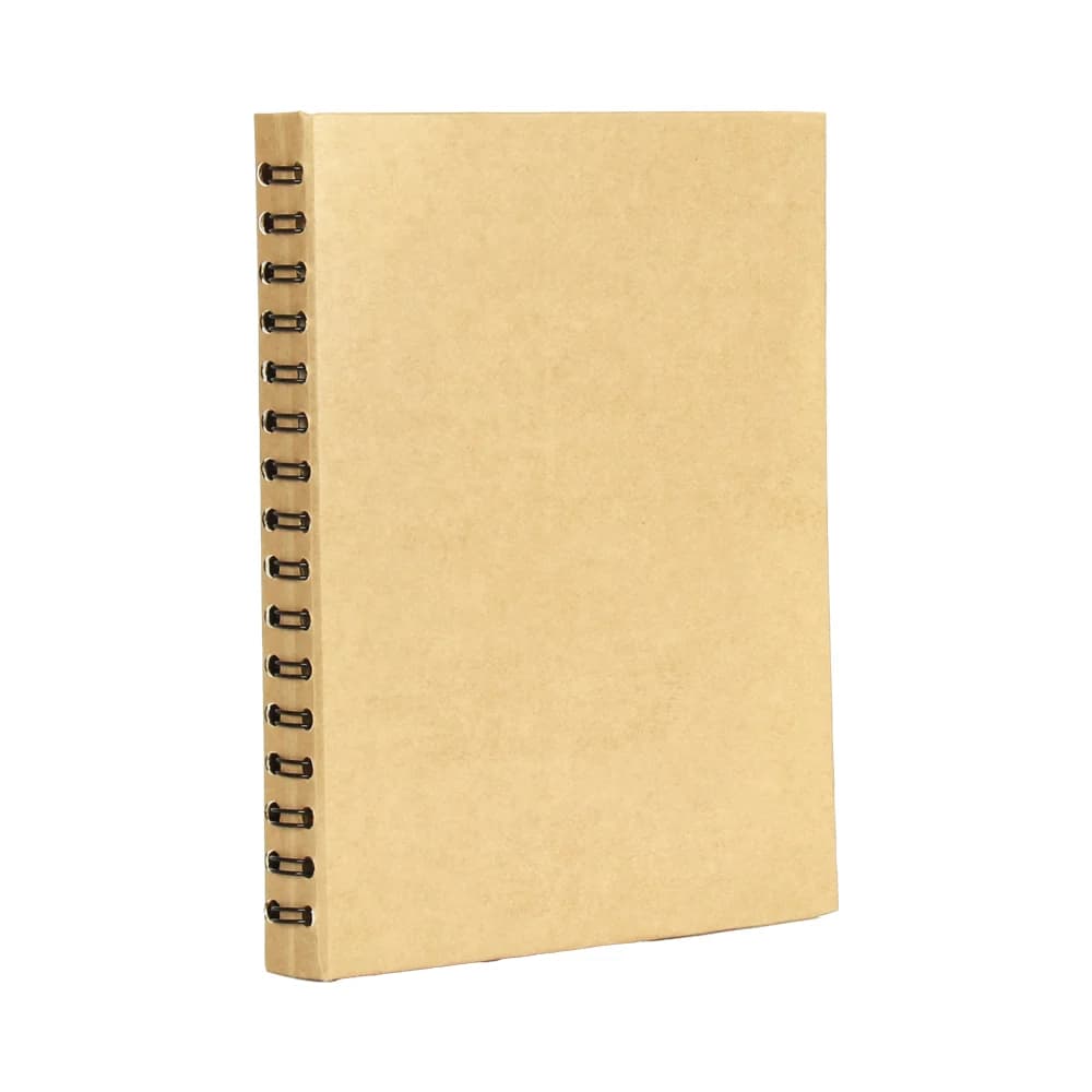 Promosyon kraft spiralli defter, taslama kapak ve gizli spiral