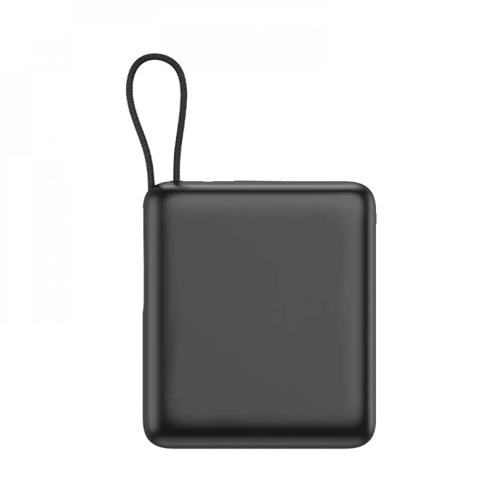Mat siyah MagSafe powerbank düz yüzey, sade gövde görünümü