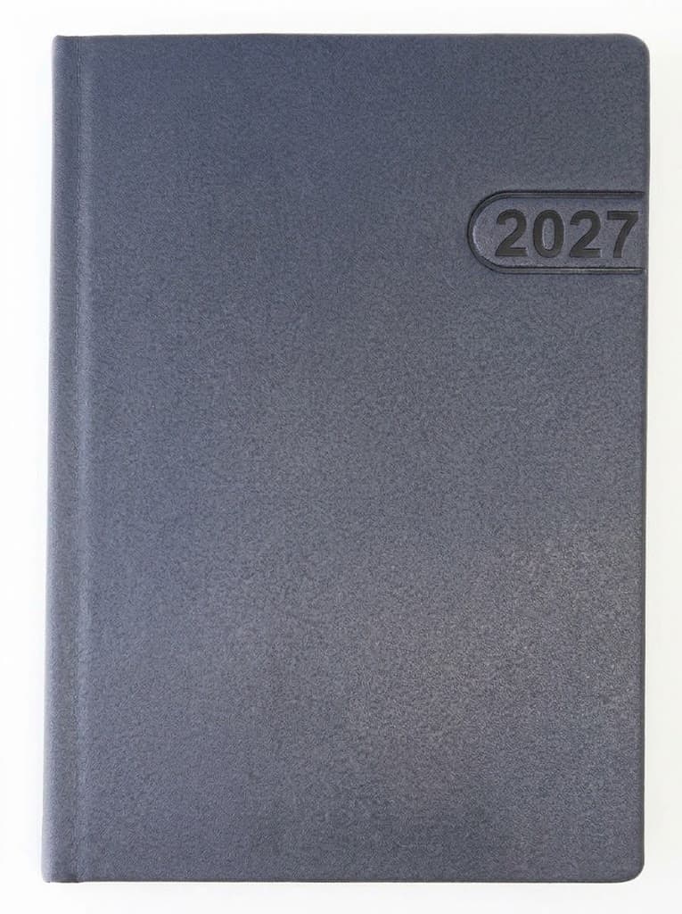 2026 yılına özel, siyah, dokulu promosyon ajanda ürünü