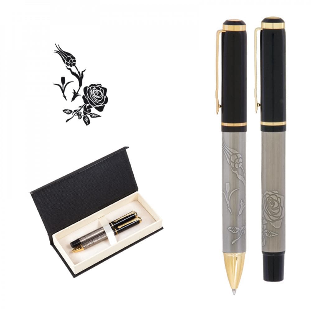 Kabartma Figürlü Metal Roller Tükenmez Kalem Seti - ym661-RT - 9