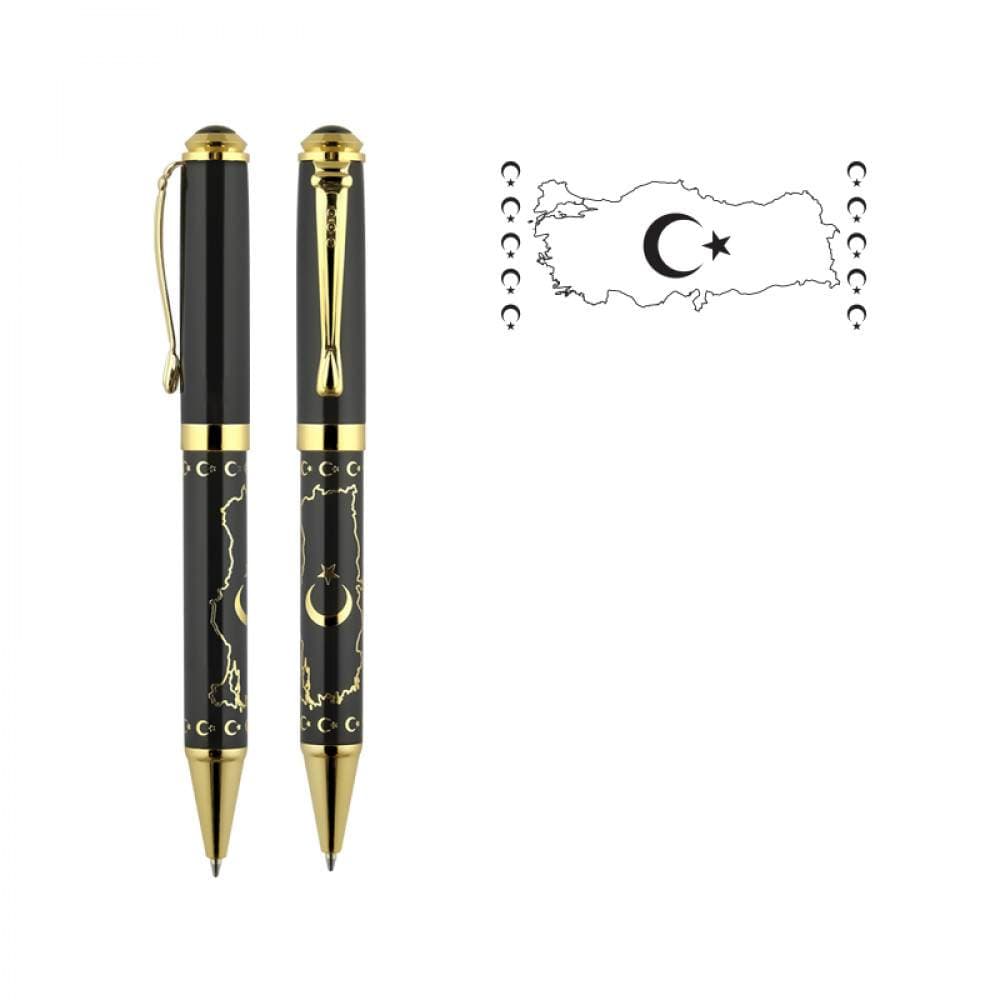 Kabartma Figürlü Metal Tükenmez Kalem - ym685-T