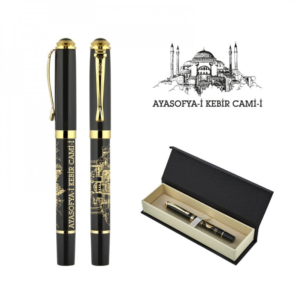 Kabartma Figürlü Metal Roller Kalem Seti - ym685-KR - 4