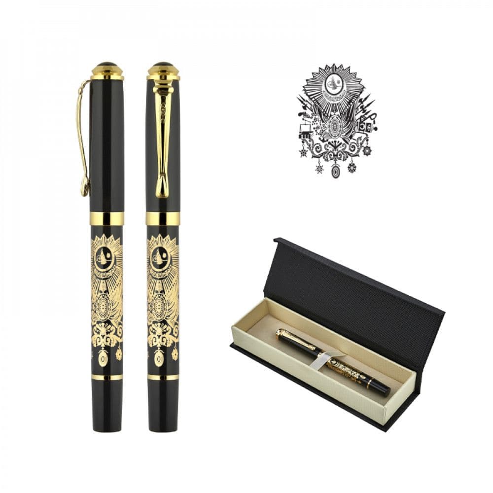 Kabartma Figürlü Metal Roller Kalem Seti - ym685-KR - 6