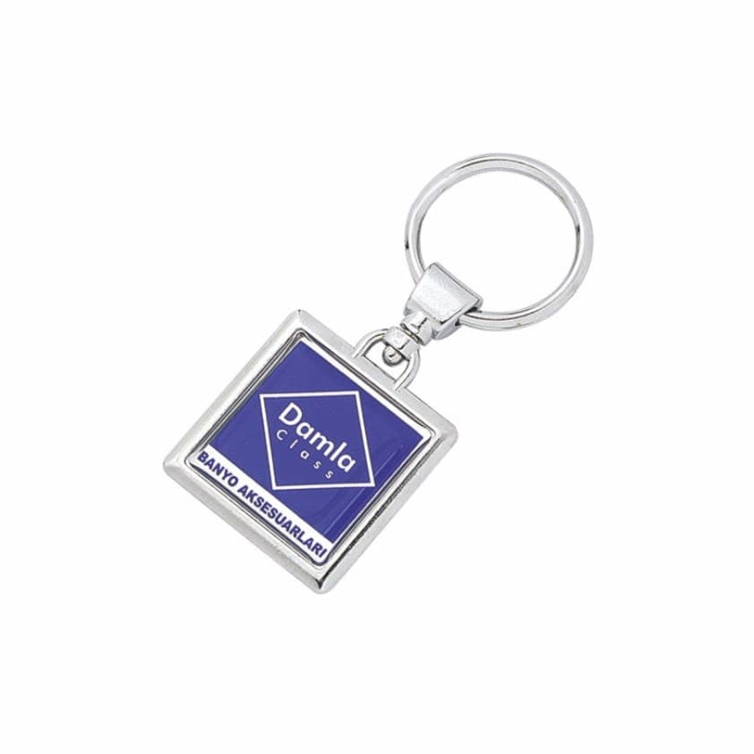 Çift Taraflı Krom Kaplama Anahtarlık - ym802-KHL