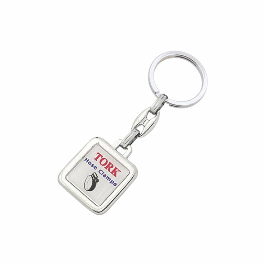 Çift Taraflı Krom Kaplama Metal Anahtarlık - ym-812-khl