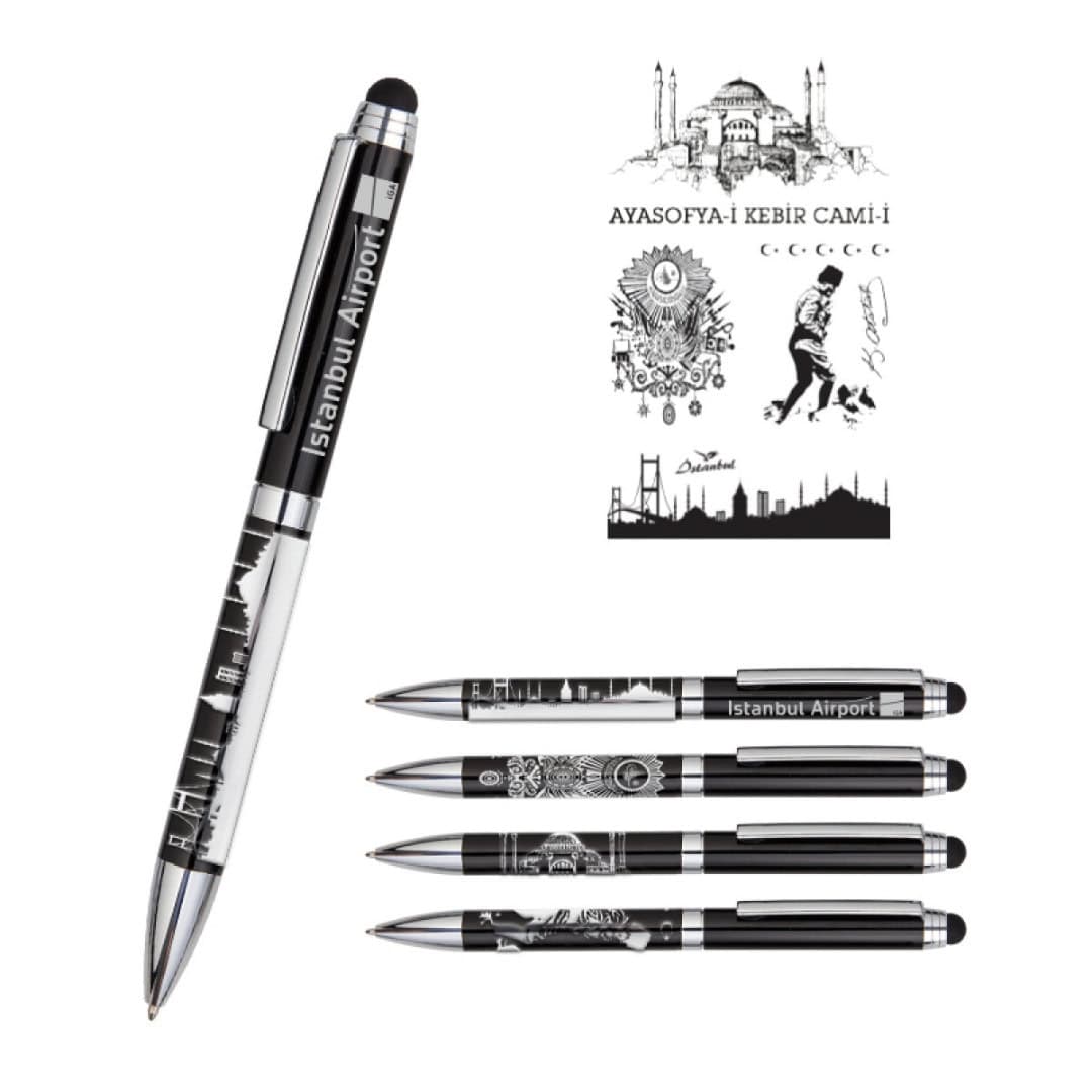 Figürlü Metal Tükenmez Kalem - ym1107-T - 2