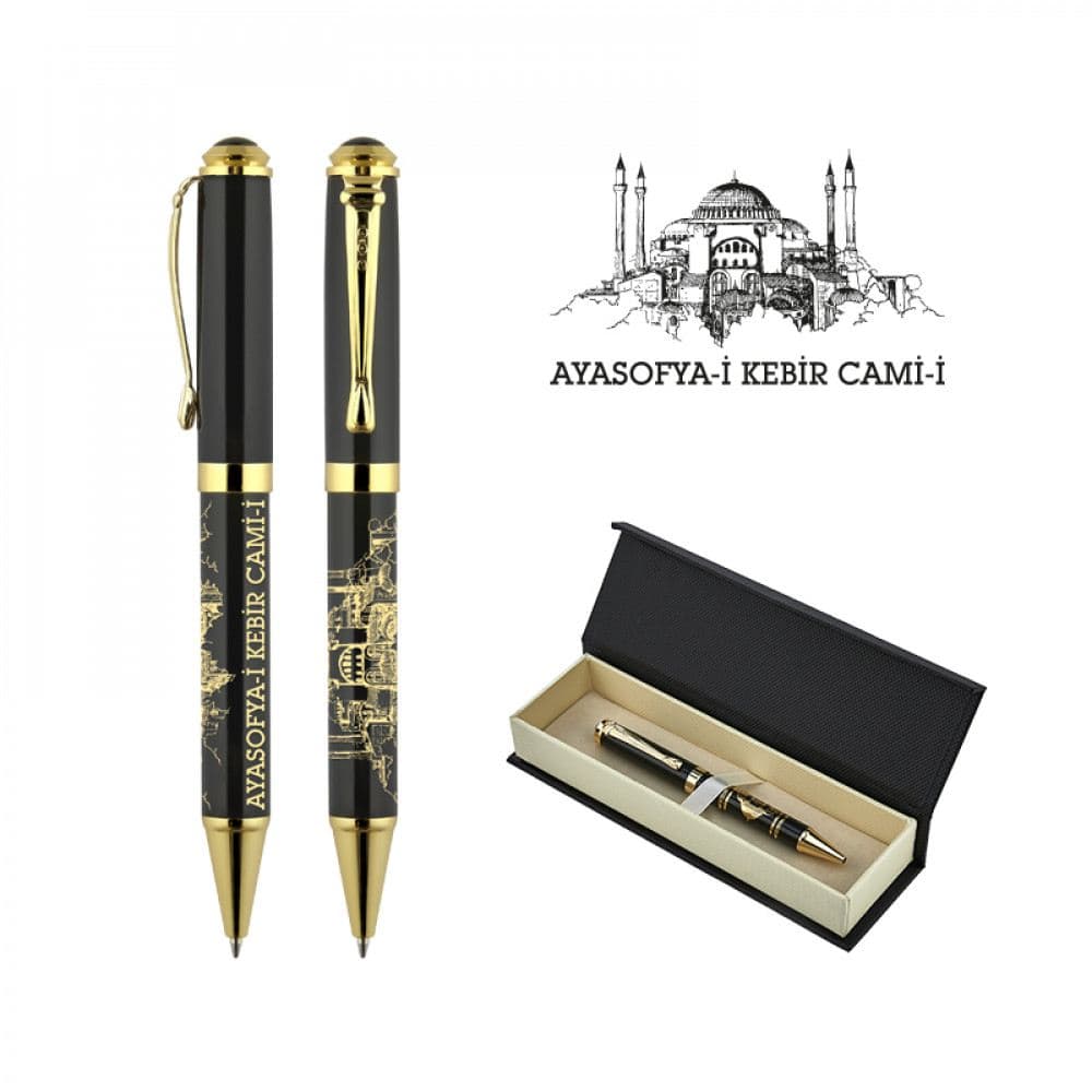 Kabartma Figürlü Metal Tükenmez Kalem Seti - ym661-KT - 4