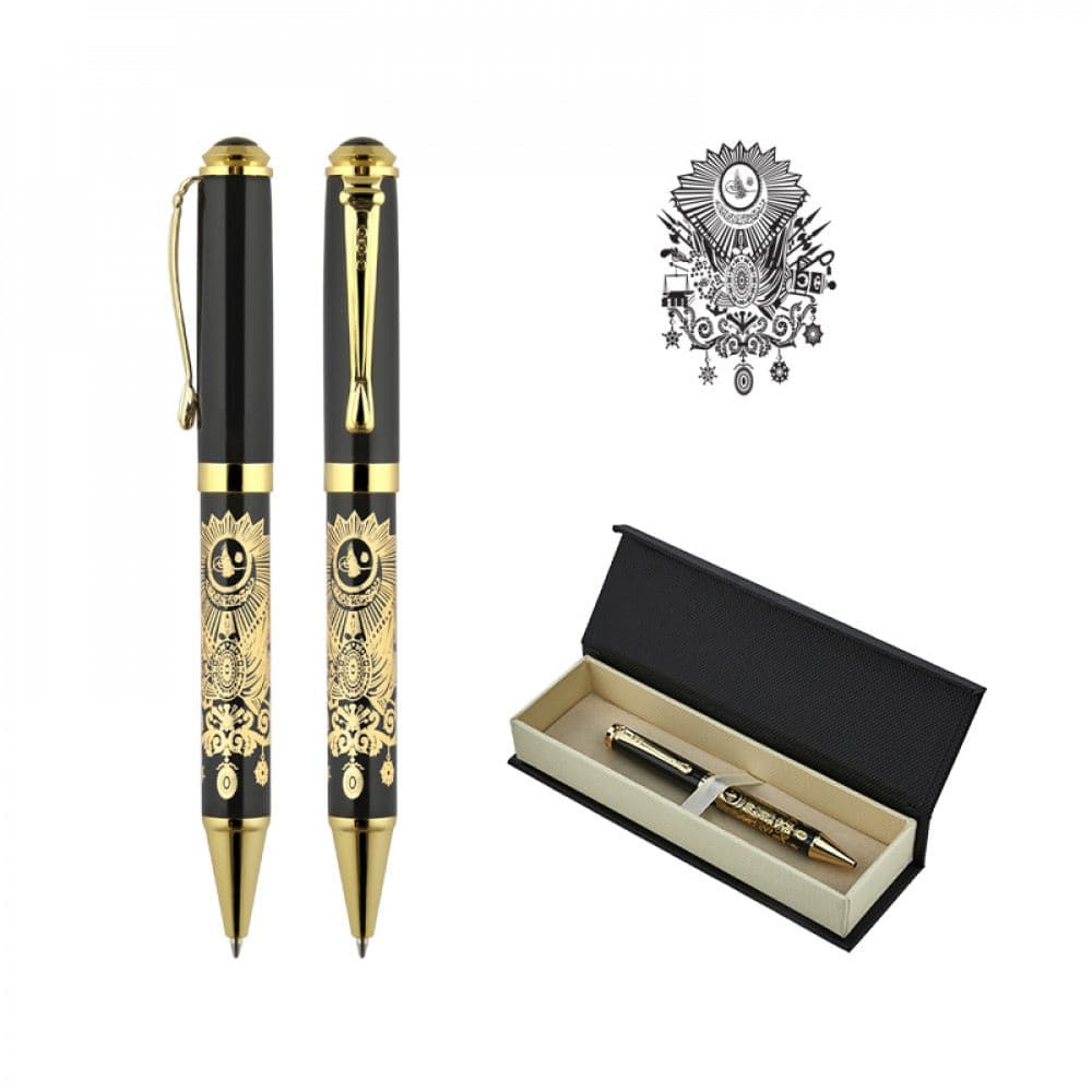 Kabartma Figürlü Metal Tükenmez Kalem Seti - ym661-KT - 6