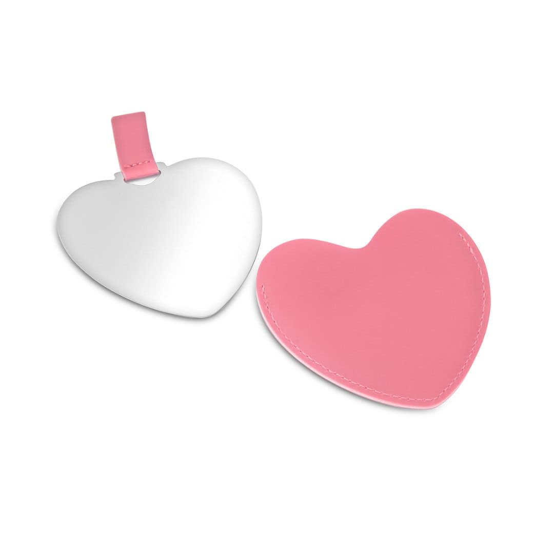 Kalp Dizayn Çelik Ayna - T975