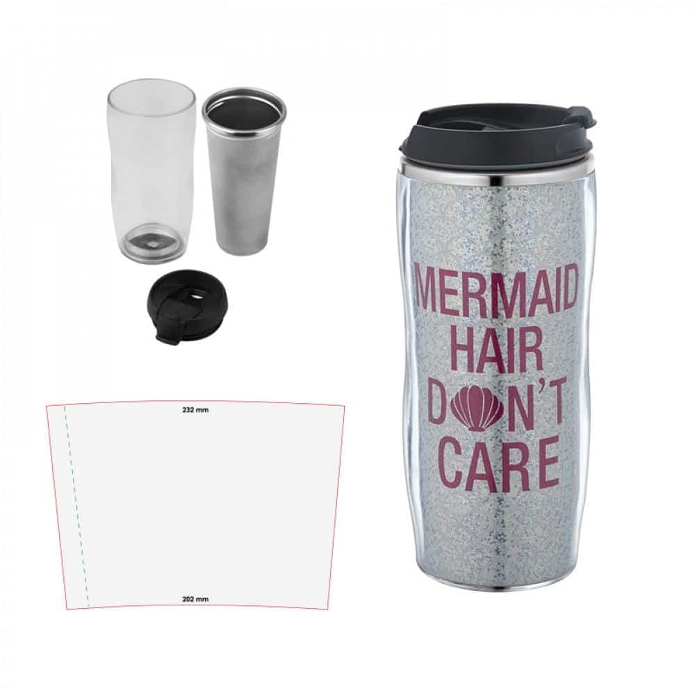 Şeffaf Çelik Kupa / 400 Ml - ym-5319