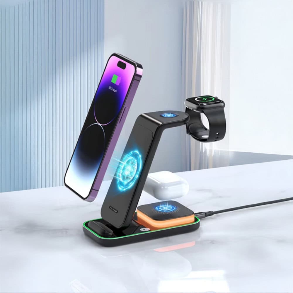 3 ü 1 Arada Kablosuz Şarj İstasyonu - ym74210