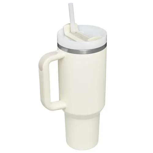 Stanley Quencher Pipetli Termos Bardak 1.18 Lt - Krem PRM-C9971 - 6