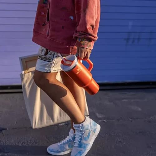 Stanley Quencher Pipetli Termos Bardak 1.18 Lt - Krem PRM-C9971 - 21