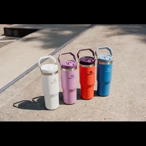 Stanley The IceFlow Flip Straw Pipetli Termos 0,88 LT - Turuncu PRM-09993-408 - 2