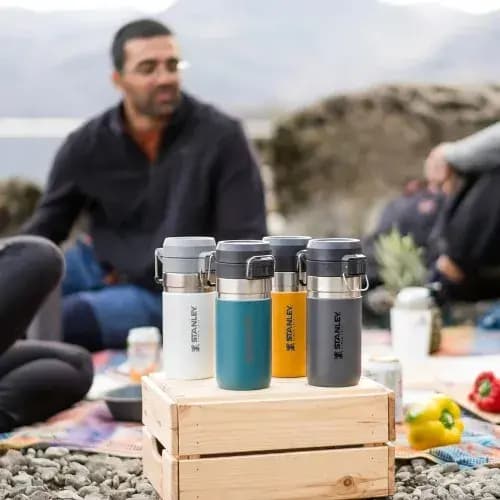 Stanley The Quick Flip Termos/Matara 0.47 Lt - Charcoal (Füme) PRM-C0821-1 - 3