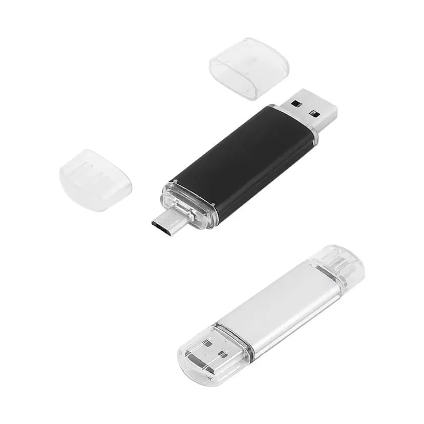 16 Gb kapasiteli metal gövdeli OTG özellikli USB bellek