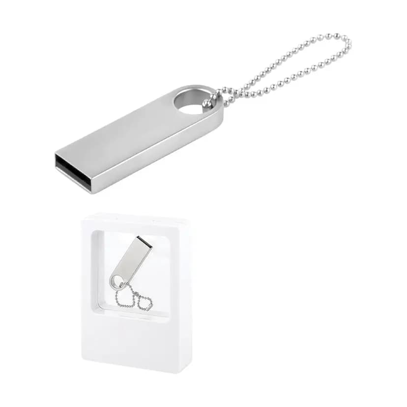 8 GB depolama kapasitesine sahip ince metal kasa USB bellek, kurumsal promosyon ürünleri için ideal seçenek