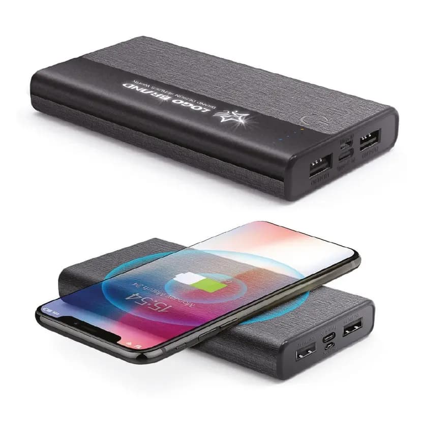 Promosyon 10000 Mah kapasiteli kablosuz powerbank, şık tasarımı ve işlevselliği ile