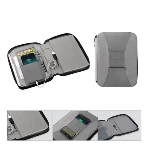Promosyon 6000 mAh kapasiteli powerbank organizer, ofis ve etkinliklerde mobil cihazları şarj etmek için tasarlandı