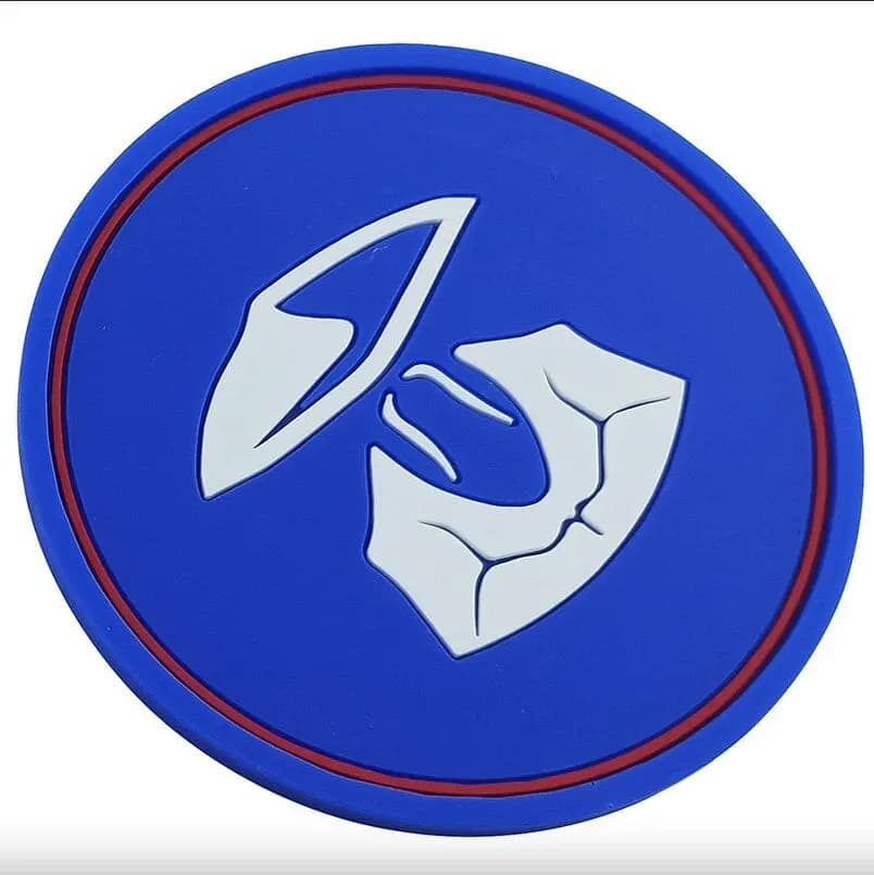 Promosyon mavi silikon bardak altlığı, yumuşak doku ve şık tasarım