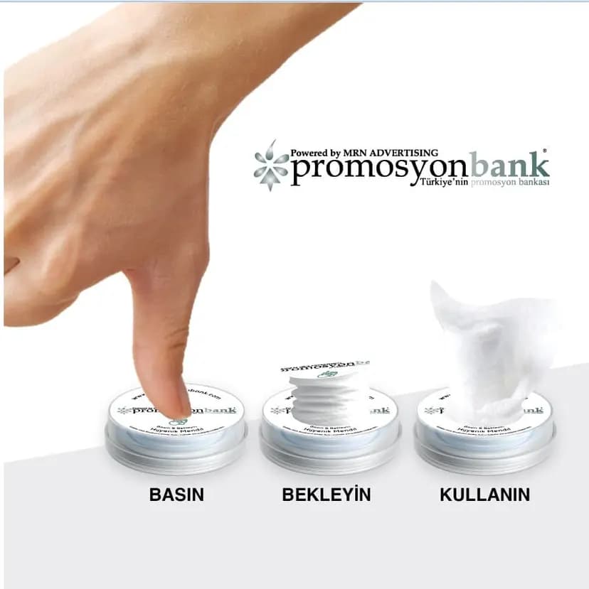 promosyon tablet mendil üstten görünüm