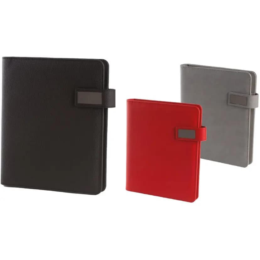 Termo deri kaplamalı, 17x21 cm boyutunda kurumsal kullanım için organizer