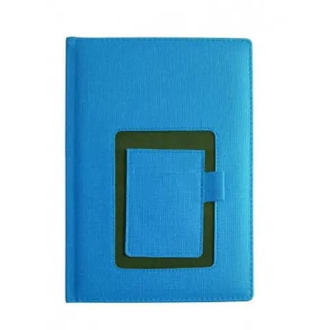Telefon ve kartvizit cepli süngerli termo deri ajanda, 17x24 cm ölçülerinde modern tasarım