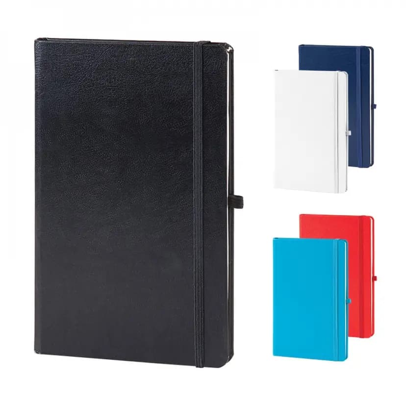Holmen cilt bezi kapaklı, 13x21 cm boyutunda kurumsal defter