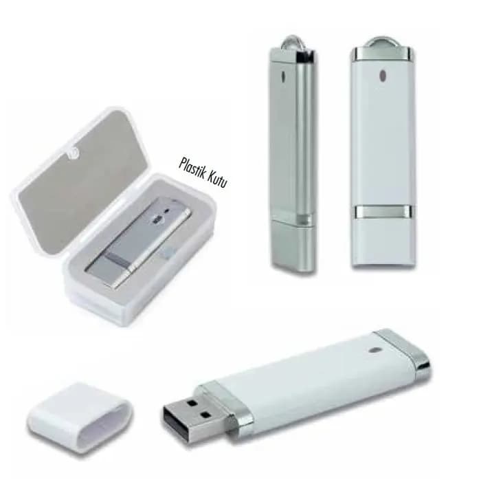 16 GB kapasiteli, kurumsal logolu promosyon USB bellek, veri depolama ve tanıtım amaçlı ideal seçenek