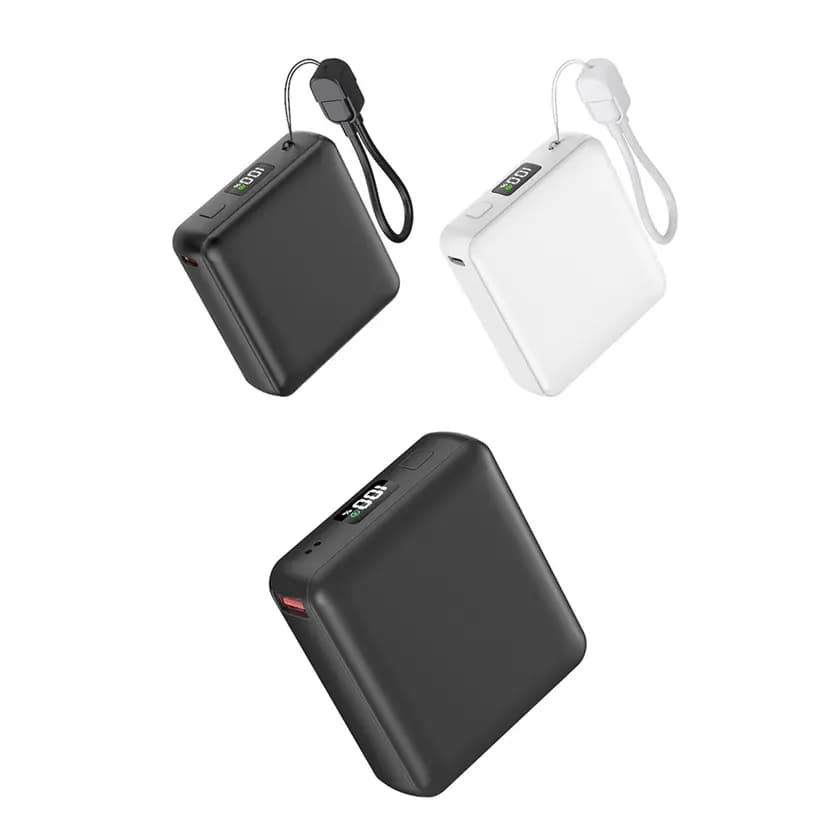 10000 mAh kapasiteli, hızlı şarj destekleyen mobil powerbank cihazı