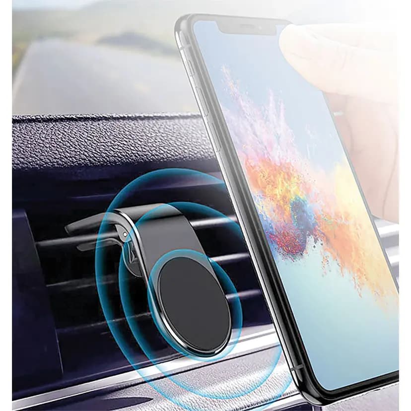Araç havalandırma ızgarasına monte edilen telefon tutucu