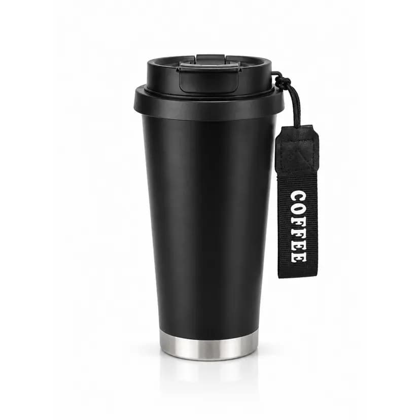 Siyah çelik termos bardak 500 ml kurumsal promosyon ürünü