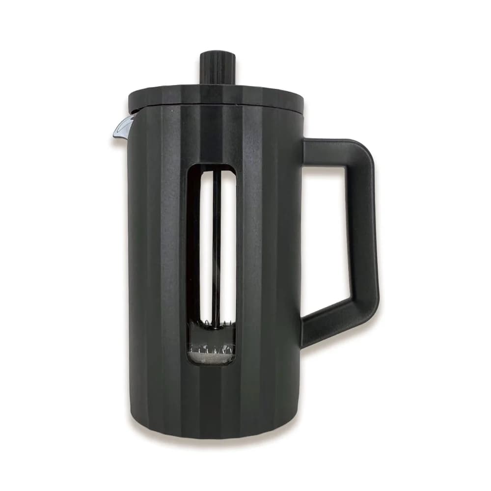 Promosyon siyah French Press, piston mekanizması ve yan kulp