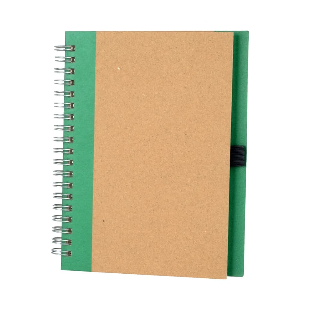 Promosyon kraft spiralli defter, mukavva kapak ve ivory iç kağıt