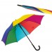 Gökkuşağı Renkli Fiber Glass Kırılmaz Şemsiye-p8768