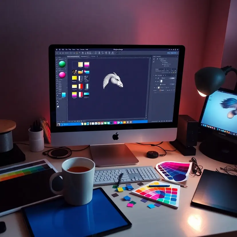 Kurumsal promosyon ürünleri için Photoshop'ta uygulanan rötuş teknikleri
