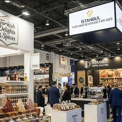 B2B etkinlikleri için özel tasarlanmış mutfak önlüğü ve bambu kesme tahtası
