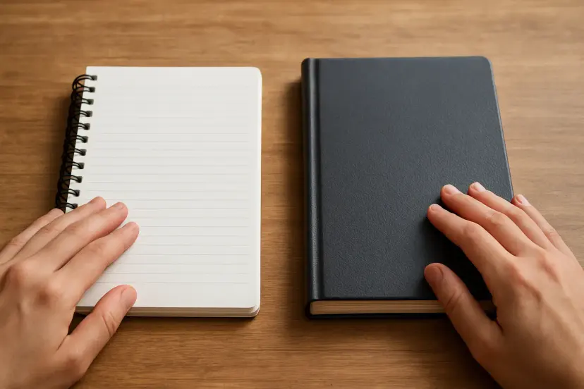 Spiral bağlantılı sayfaları olan toptan defter seti
