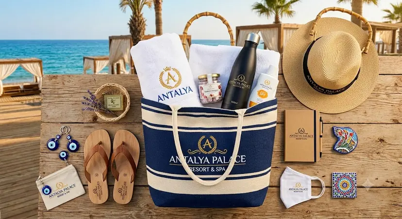Antalya otelcilik sektörü için toptan ahşap adisyon altlığı ve logolu kalem