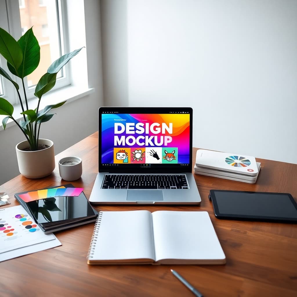 Profesyonel Tasarm Sunumlar In Mockup Kullanm